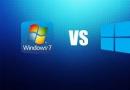 أداء نظامي التشغيل Windows 10 و7