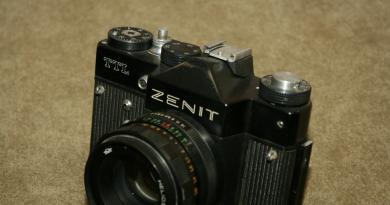 Análise de preço da câmera Zenit