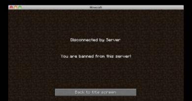 Comenzile operatorului în Minecraft Cum să dați o interdicție temporară în mină
