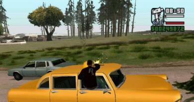 How to call a taxi in GTA San Andreas and other secrets of the game