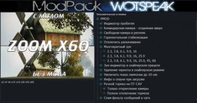 Modpack from Wotspeak for World of Tanks